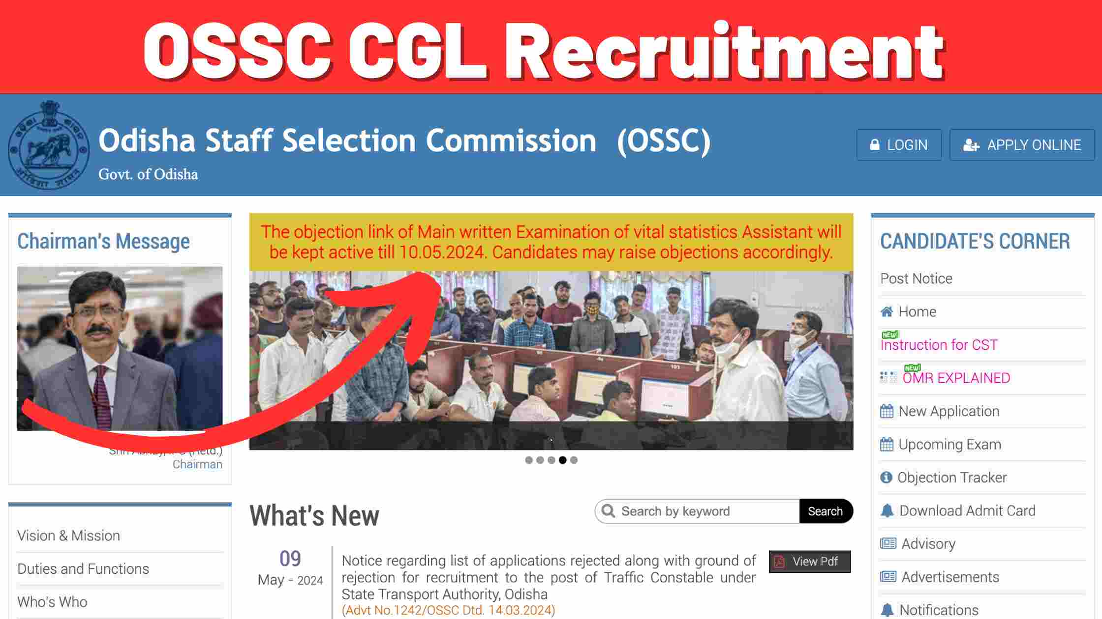 OSSC CGL Recruitment