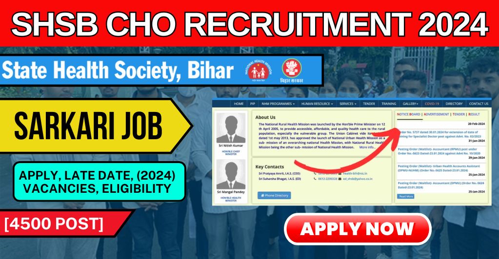 SHSB-CHO-Recruitment-Bihar-CHO-Vacancy-Sasrkari-Job