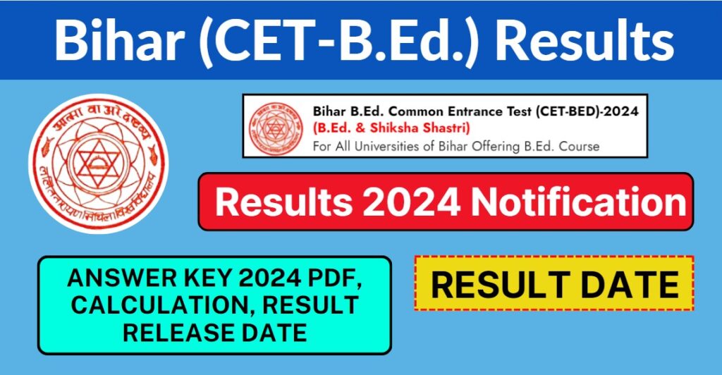 Bihar (CET-B.Ed.) Results 2024 July