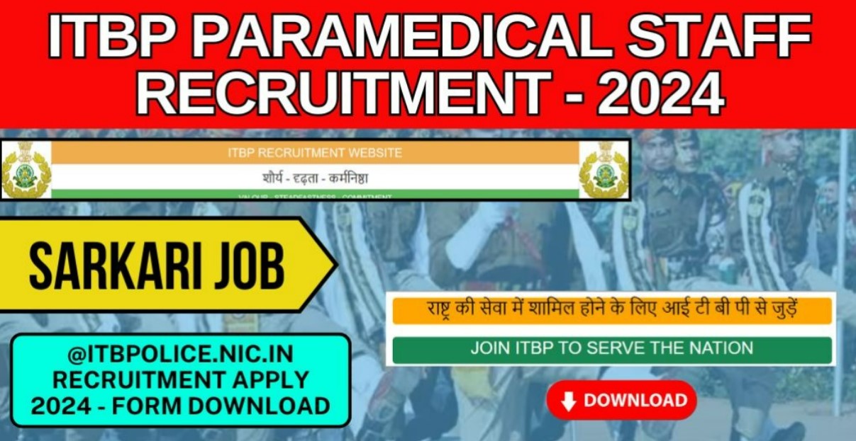 ITBP Paramedical Staff Recruitment