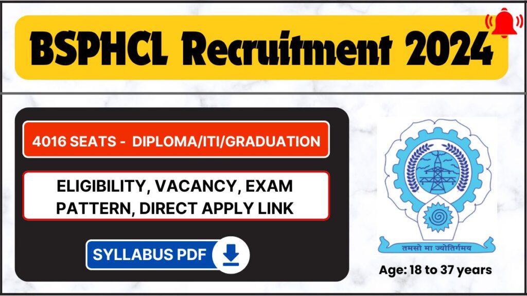 BSPHCL Recruitment 2024