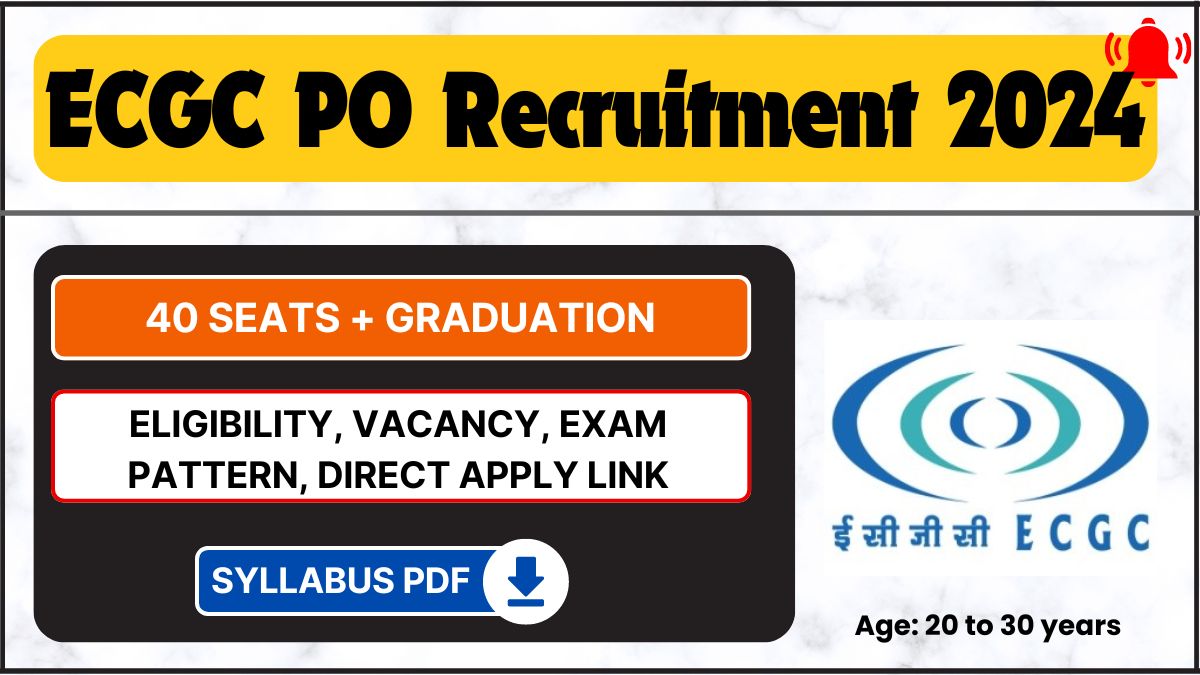 ECGC PO Recruitment 2024