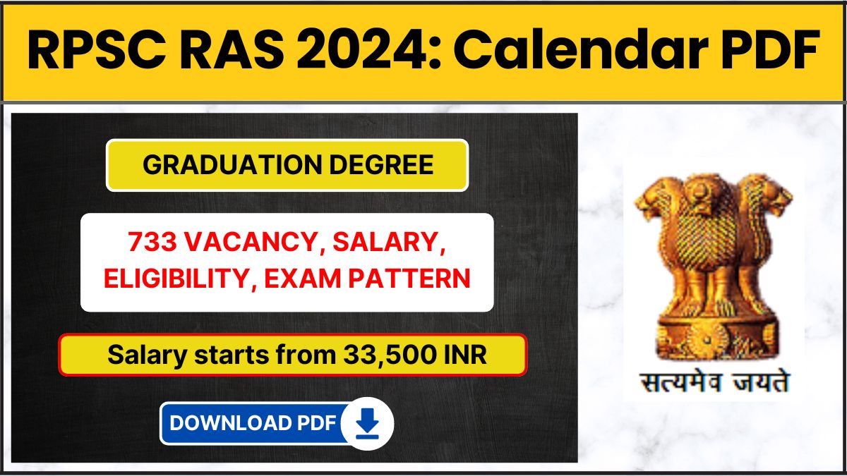 RPSC RAS 2024 notification vacancy download pdf salary